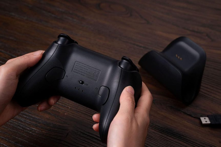8Bitdo Ultimate Bluetooth Controller with Charging Dock, Wireless Pro Controller with Hall Effect Sensing Joystick, Compatible with Switch, Windows and Steam Deck (Black) - Image 10