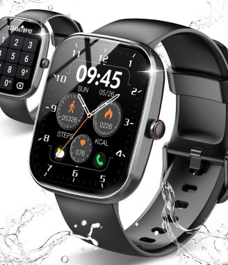 Smart Watch, 1.91" HD Screen Smartwatch for Men Women(Answer/Make Call), Fitness Watch with Heart Rate/Sleep Monitor/Steps Monitor, 110+ Sports Modes, IP68 Waterproof Activity Tracker Rose Gold