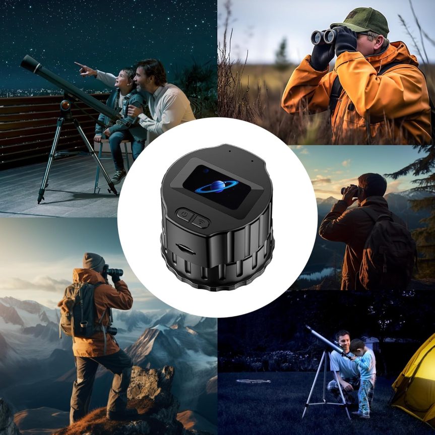 WiFi Telescope Camera Eyepiece, 64G Electronic Eyepiece Camera with 1.5" Screen, Astronomy Camera Fits to 28mm- 50mm Scopes, Perfect for Astrophotography, Birds Watching - Image 8